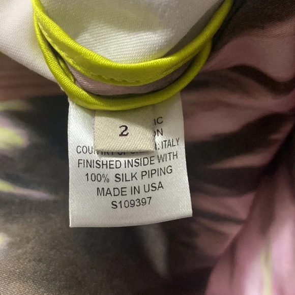 Lela Rose Multi Pink Cotton Dress 2 - Picture 6 of 7